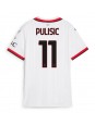 AC Milan Christian Pulisic #11 Auswärtstrikot für Frauen 2024-25 Kurzarm